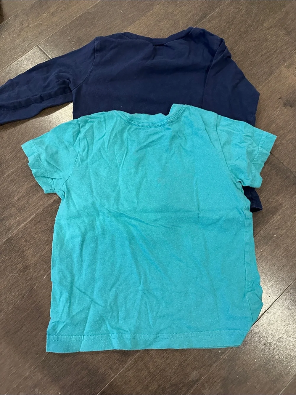 Ralph Lauren Kids Navy Long Sleeve & Teal Short Sleeve Tee Set